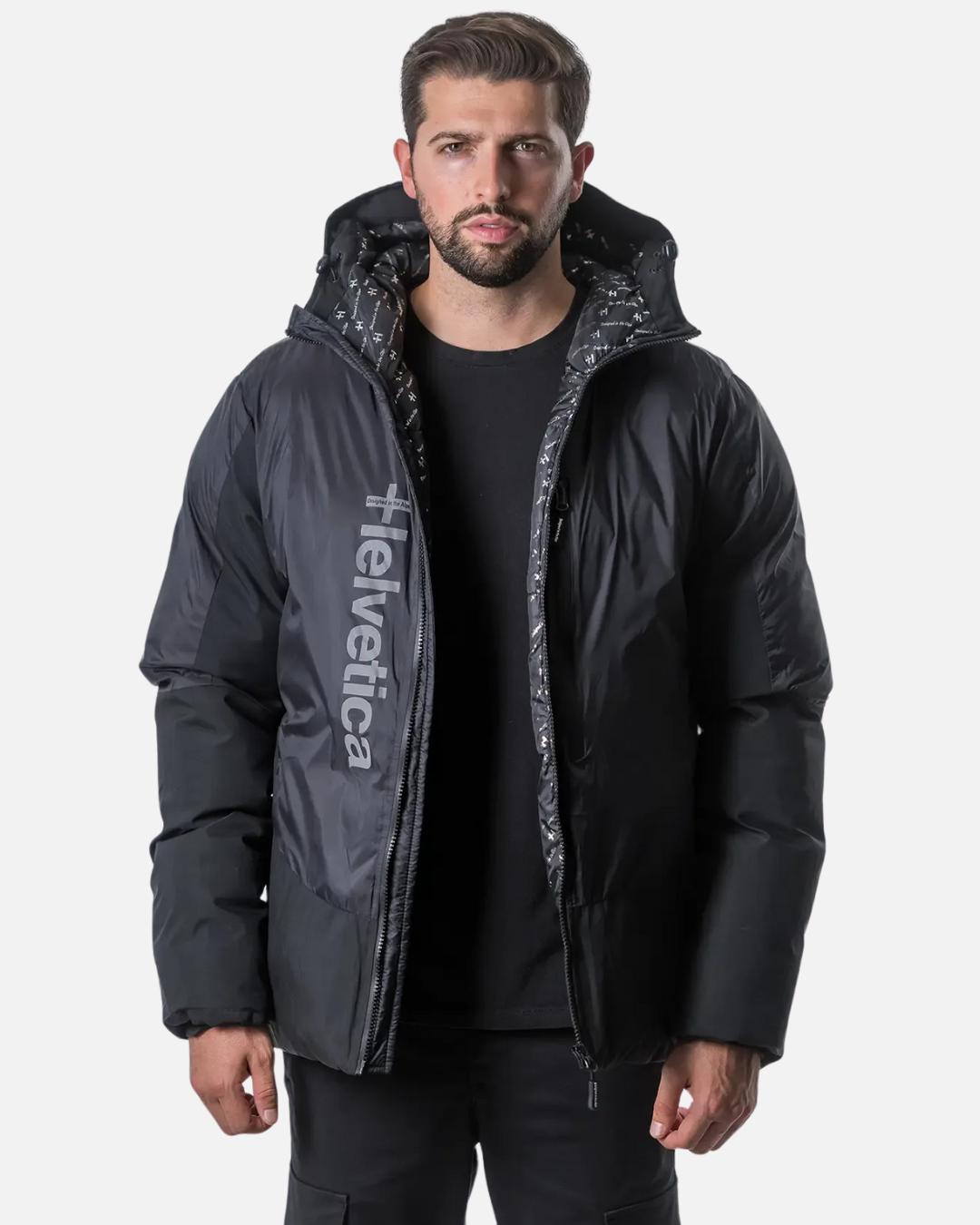 Helvetica Paco Down Jacket Black Footkorner