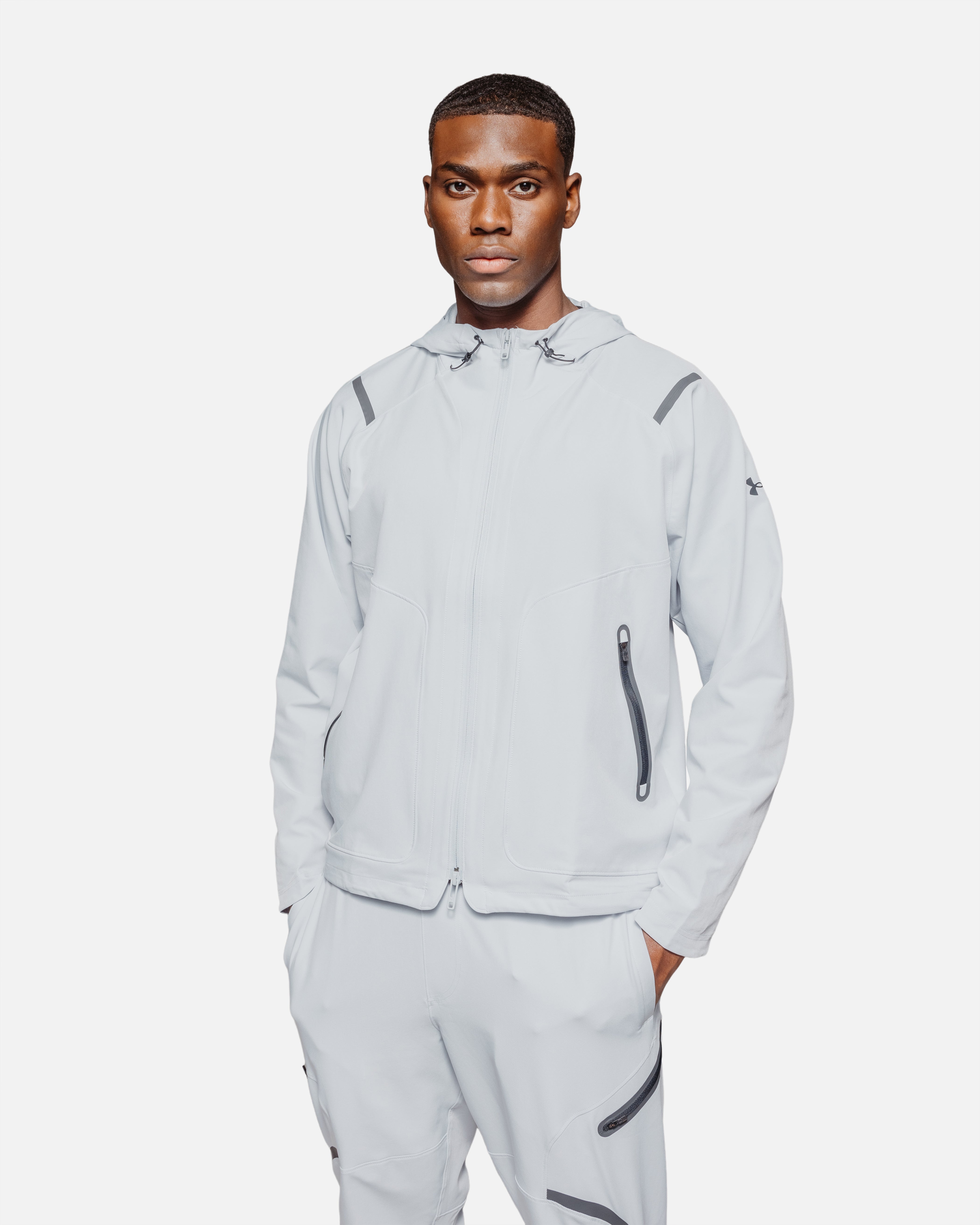 Under Armour UNSTOPPABLE TAPERED - Jogging Homme gris