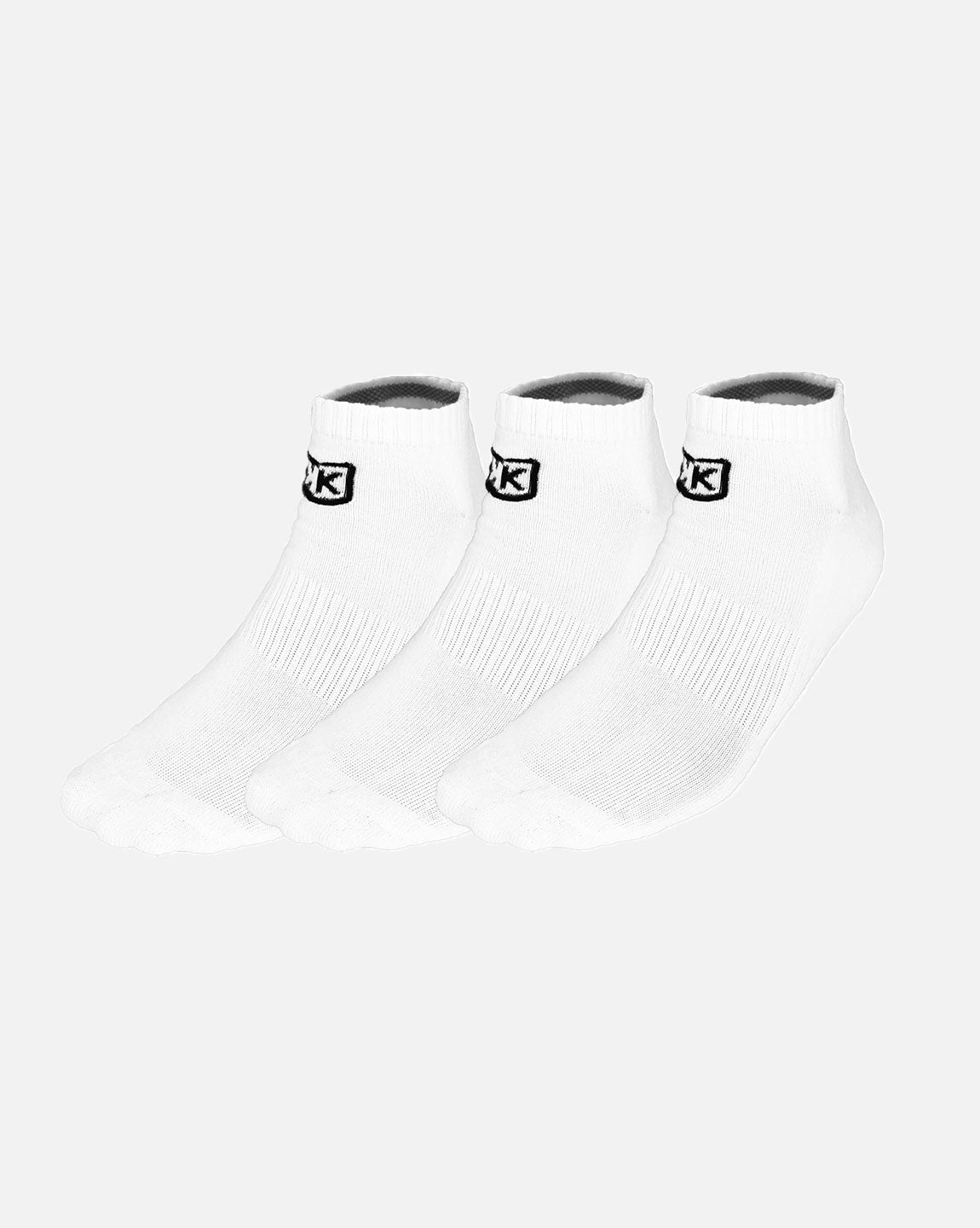 Paar – 3 Footkorner Weiß Packung kurzen – FK-Socken mit