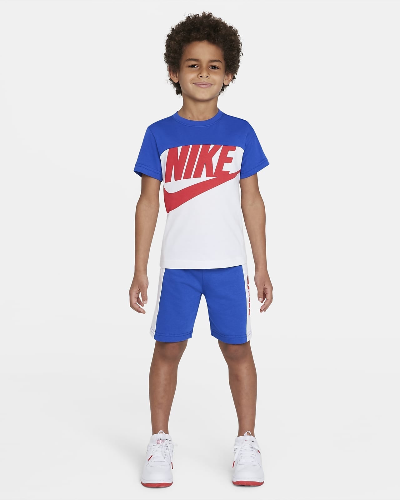 Ensemble survêtement Nike Club Fleece Enfant - Bleu Marine/Blanc –  Footkorner