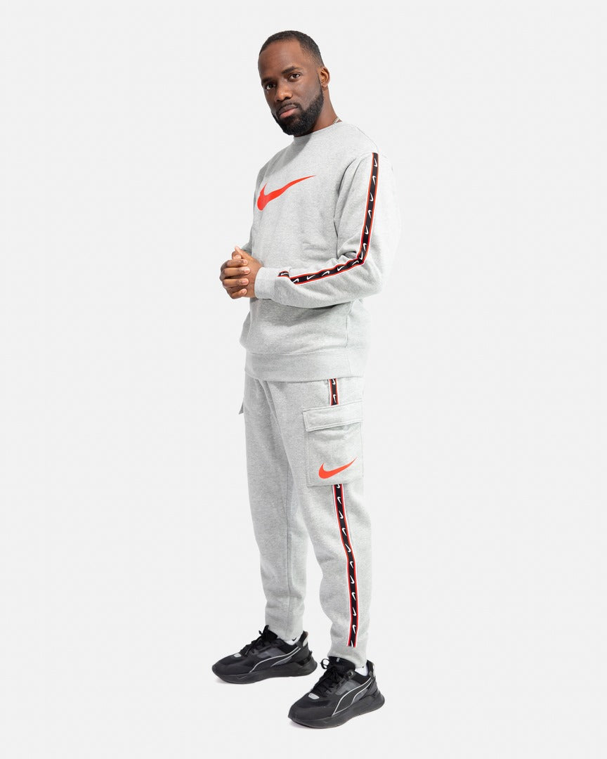 Nike Sportswear Fleece - – Tracksuit Grey/Red/Black Footkorner