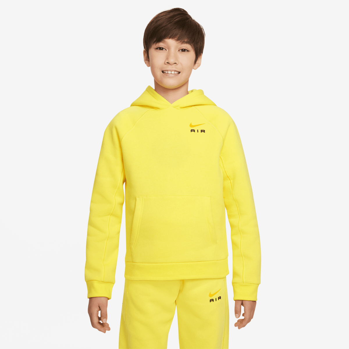 Autonomie cascade Haast je Nike Air Junior Hoodie - Yellow/Black/Orange – Footkorner