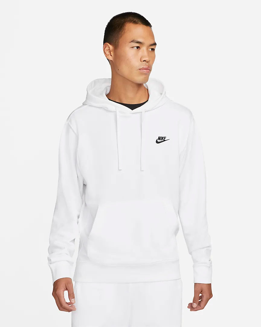 Sweat à capuche Nike Sportswear Club - Blanc/Noir – Footkorner