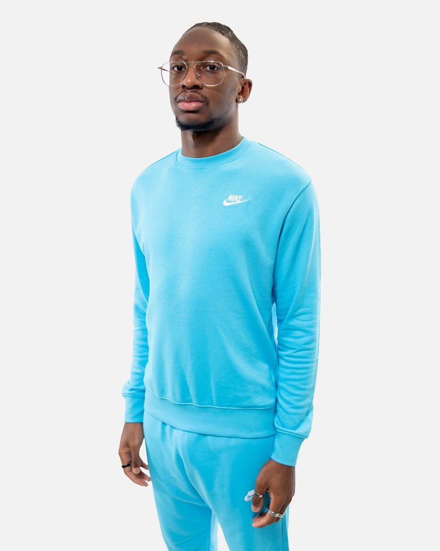 Sweat Nike Sportswear Fleece - Bleu/Argent – Footkorner