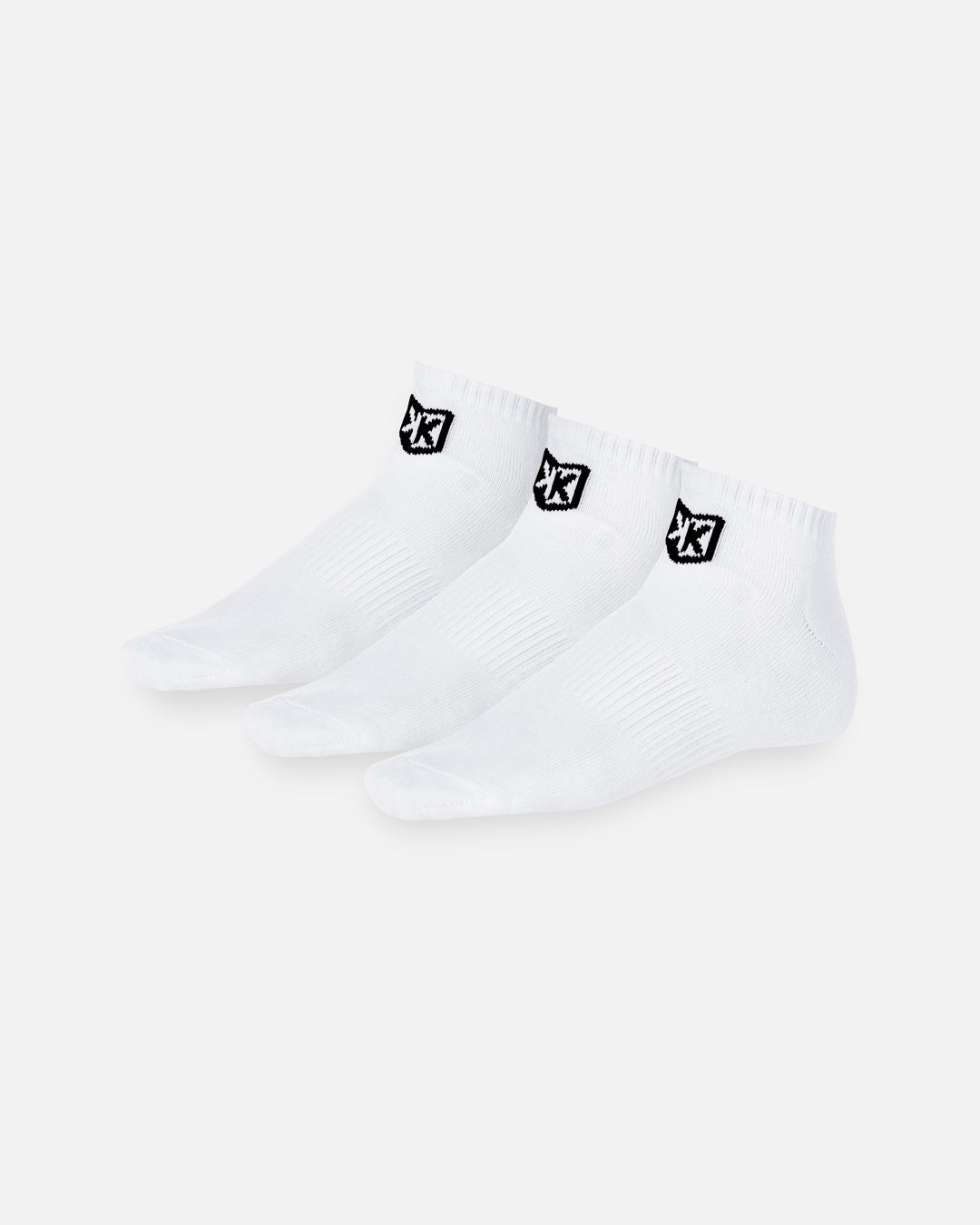 Pack of 3 pairs of short FK socks - White