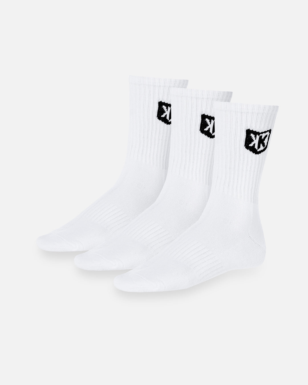 Pack de 3 paires de chaussettes FK longues  - Blanc