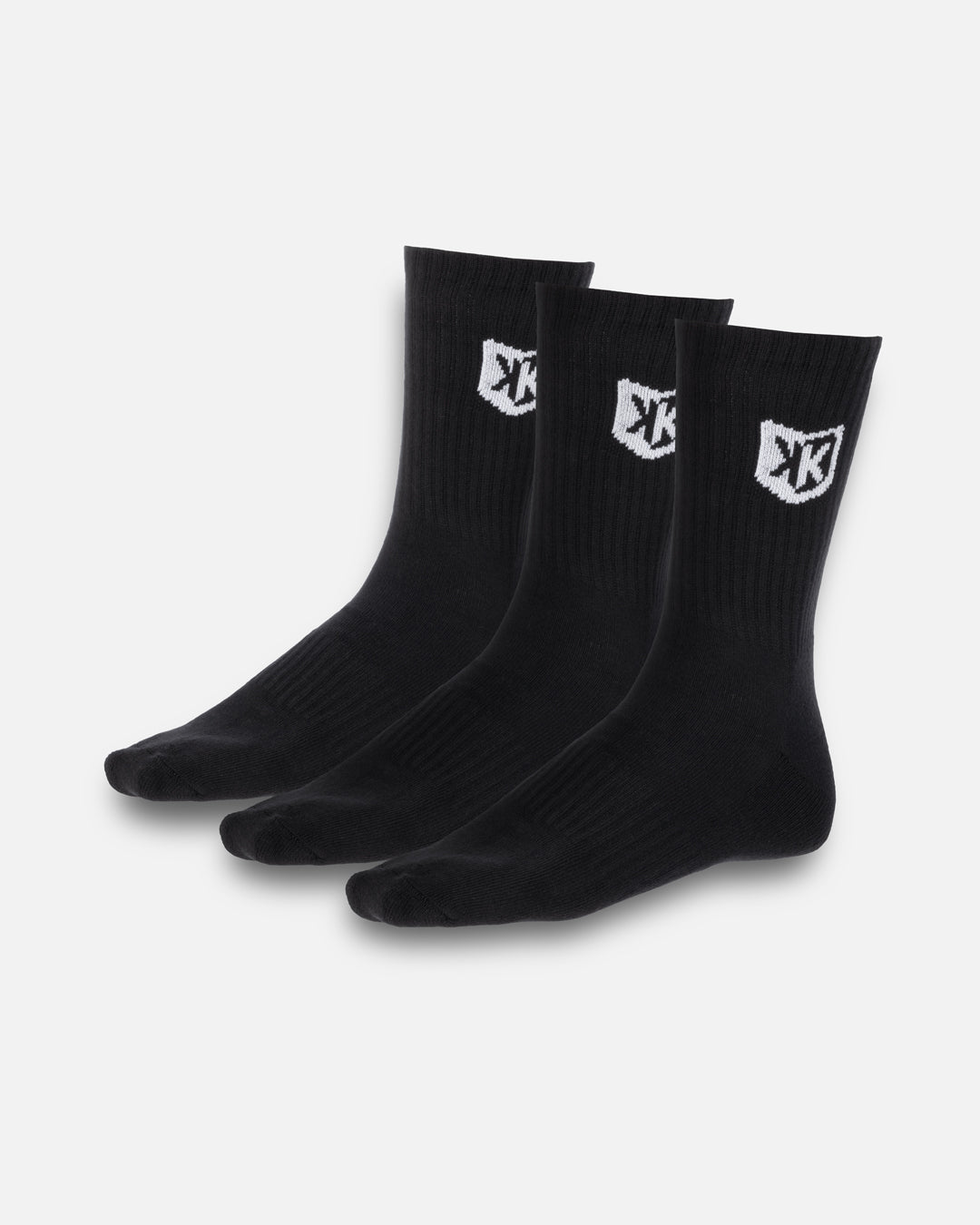 Pack of 3 pairs of long FK socks - Black