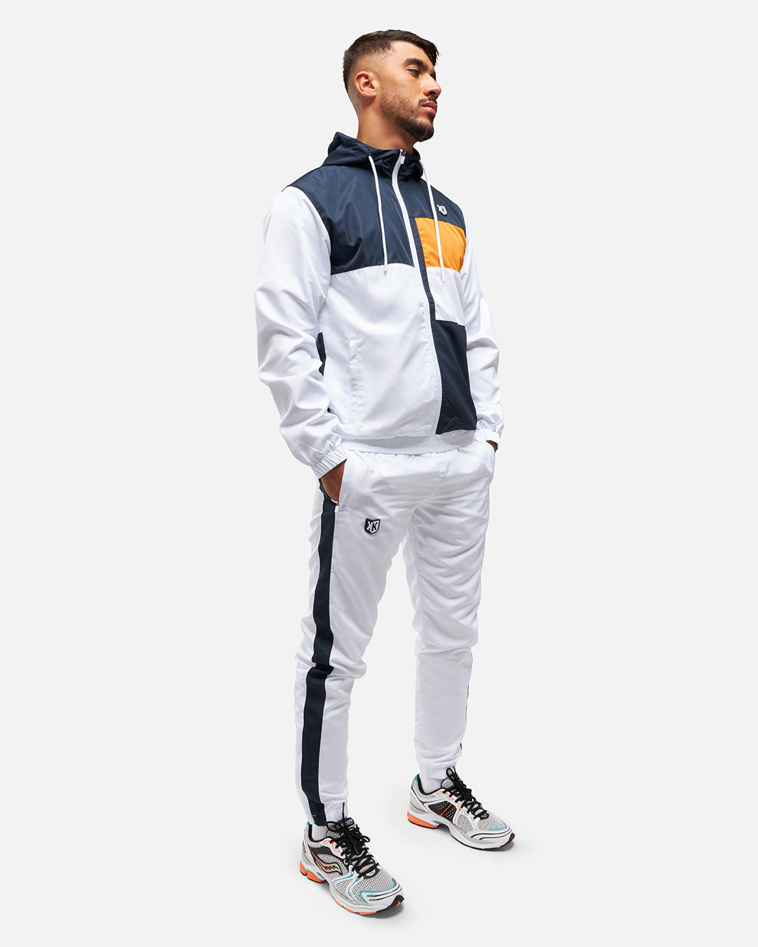 FK Diamond XII Tracksuit - White/Navy/Orange