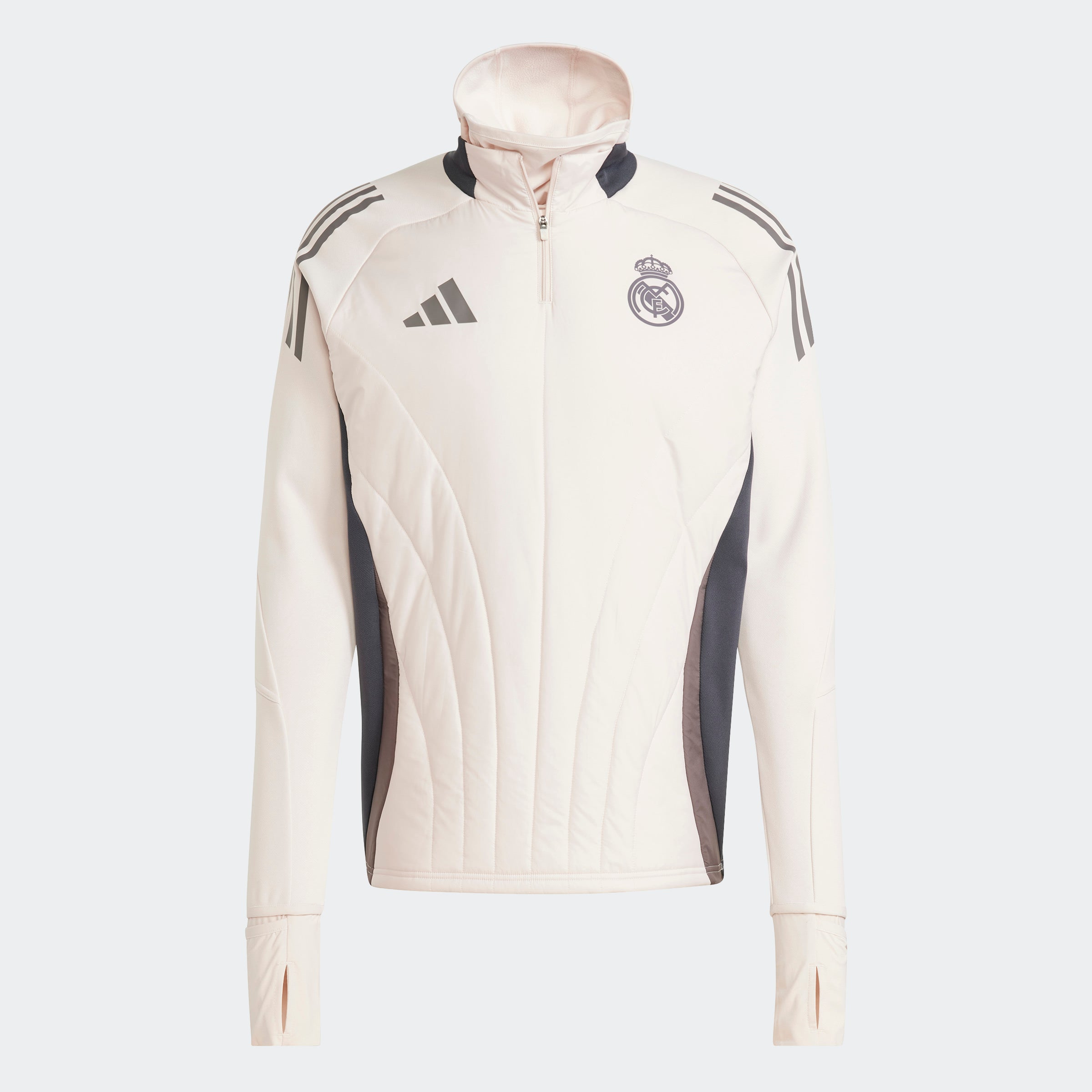 Real Madrid Jacke mit integrierter Kapuze 2024/2025 – Beige