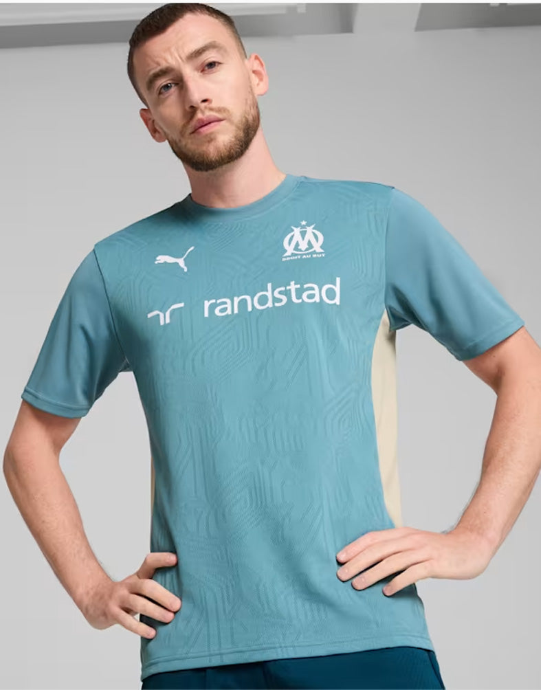 OM 2024/2025 Trainingstrikot – Blau/Beige