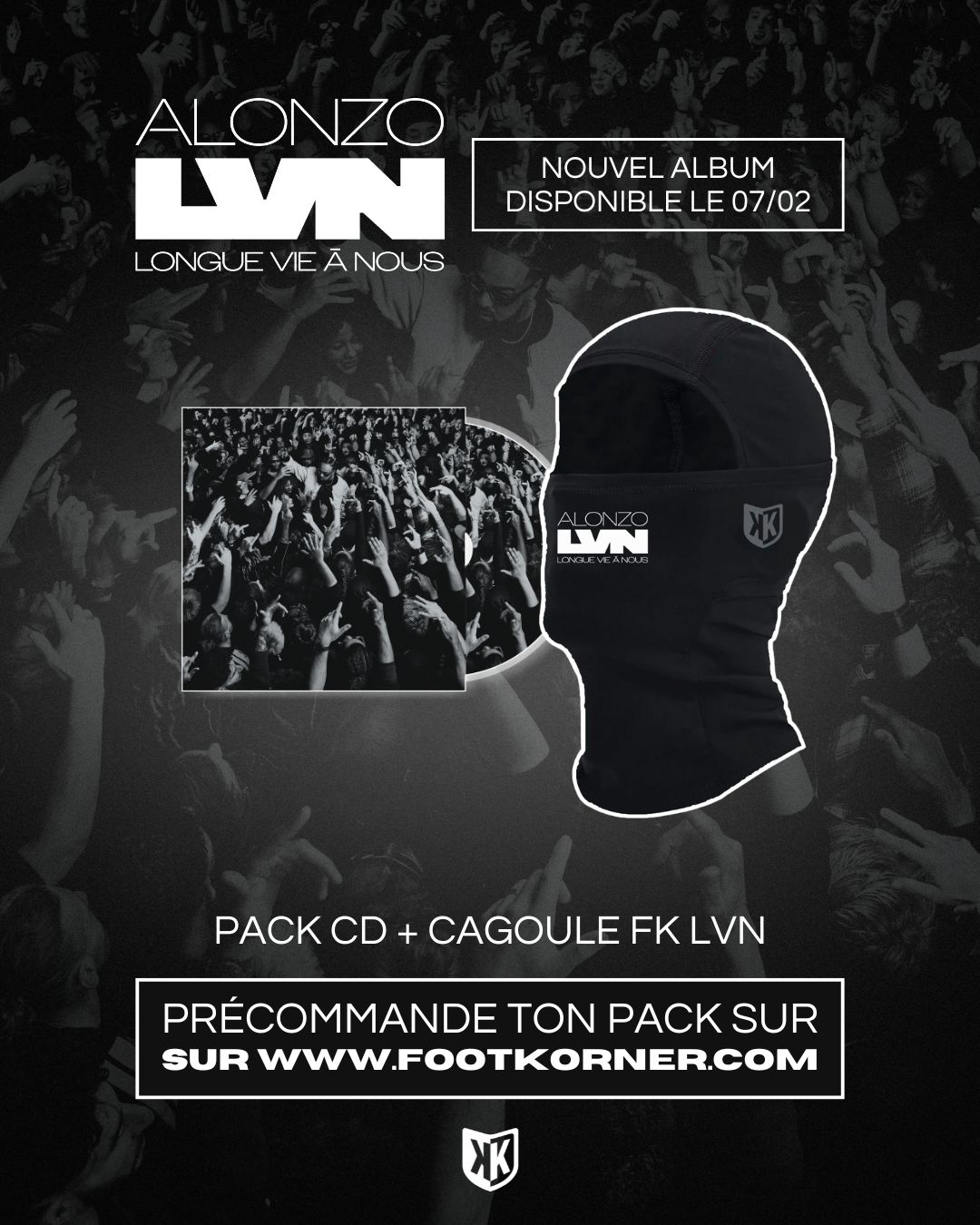 Pack CD Alonzo + Cagoule FK LVN