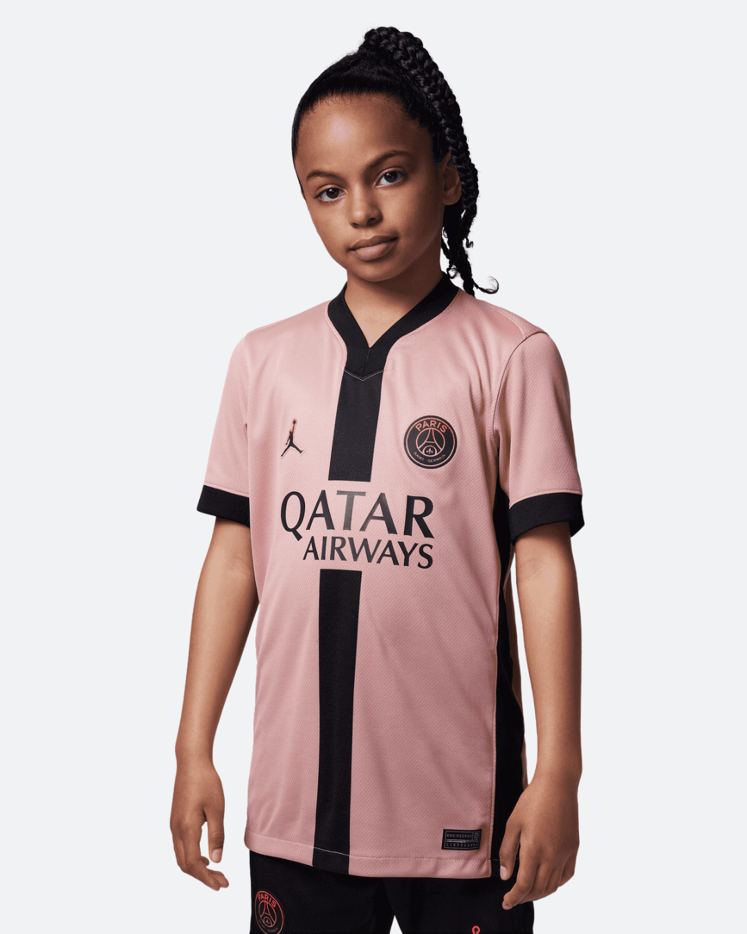 Camiseta PSG Tercera Júnior 2024/2025 - Rosa/Negro