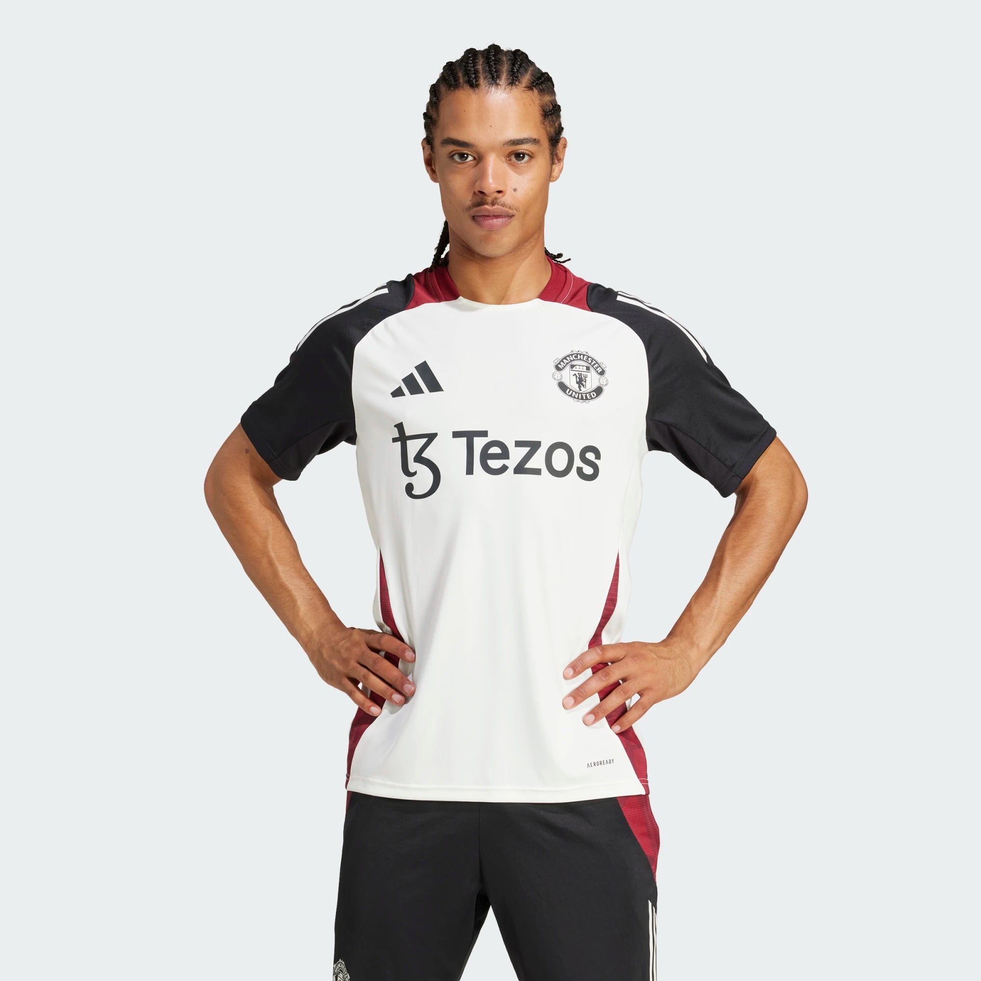 Camiseta de entreno Manchester United 2024/2025 - Blanco/Negro/Rojo