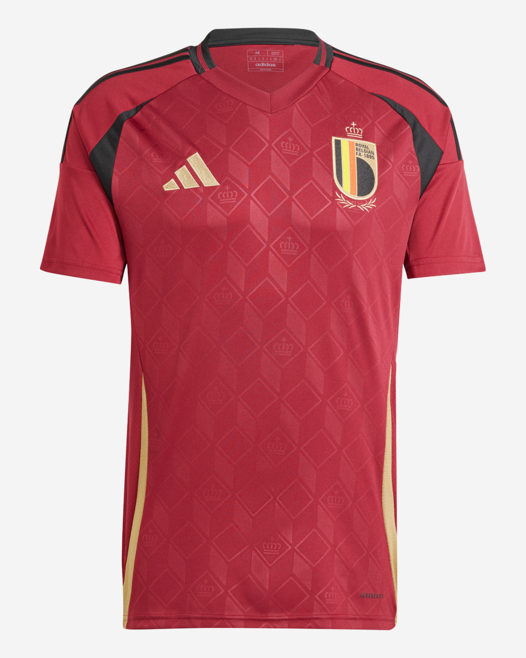 Maillot Domicile Belgique Junior 2024 - Bordeaux/Noir