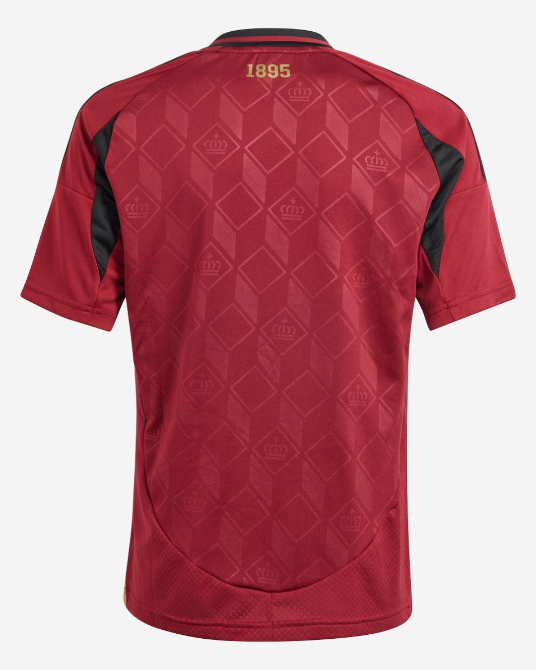 Camiseta Belgica Junior Home 2024 - Burdeos/Negro