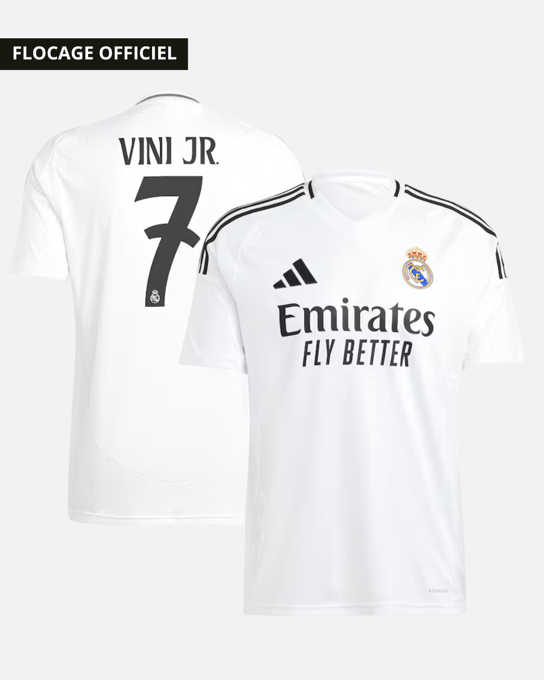 Maillot Domicile Real Madrid 2024/2025 - Vinicius