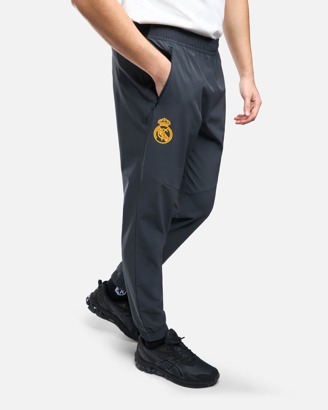 Pantaloni della tuta Real Madrid 2025 - Grigio/Oro