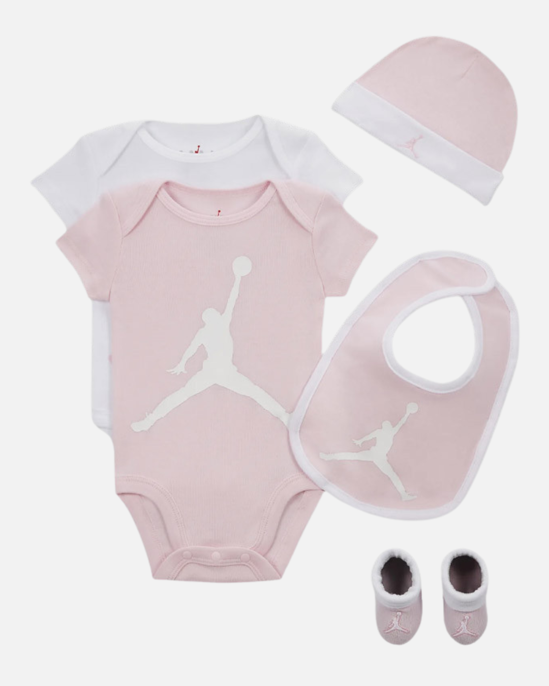 Nike Jordan Baby-Mädchen-Geburtsbox – Rosa/Weiß