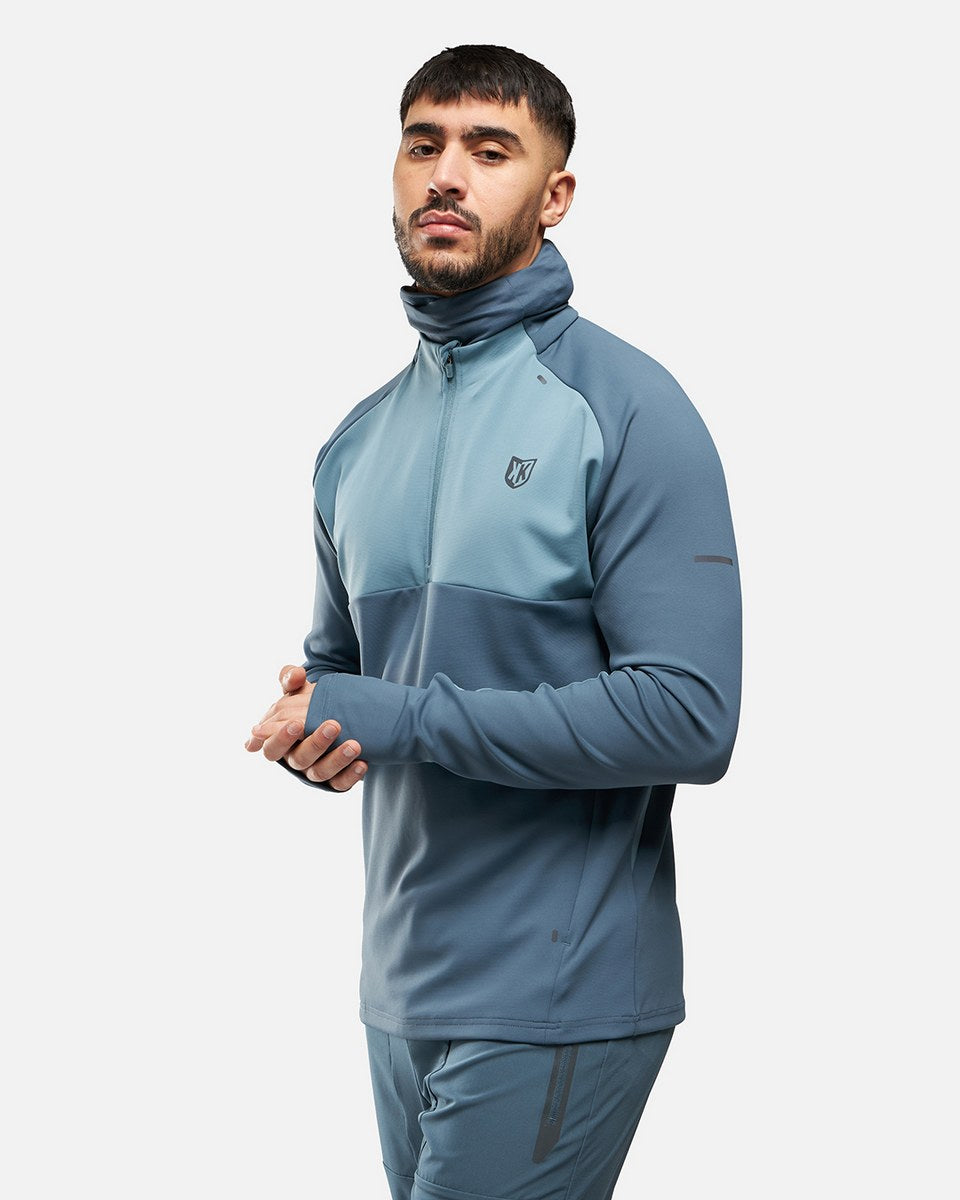 Haut 1/2 Zip FK Rocks II Cagoule Intégrée - Bleu