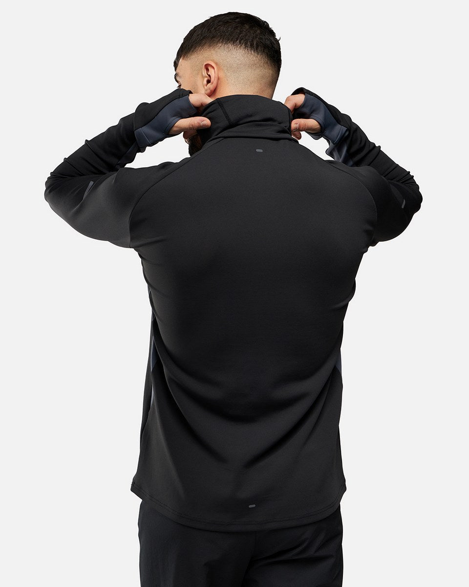 Haut 1/2 Zip FK Rocks II Cagoule Intégrée - Noir/Gris