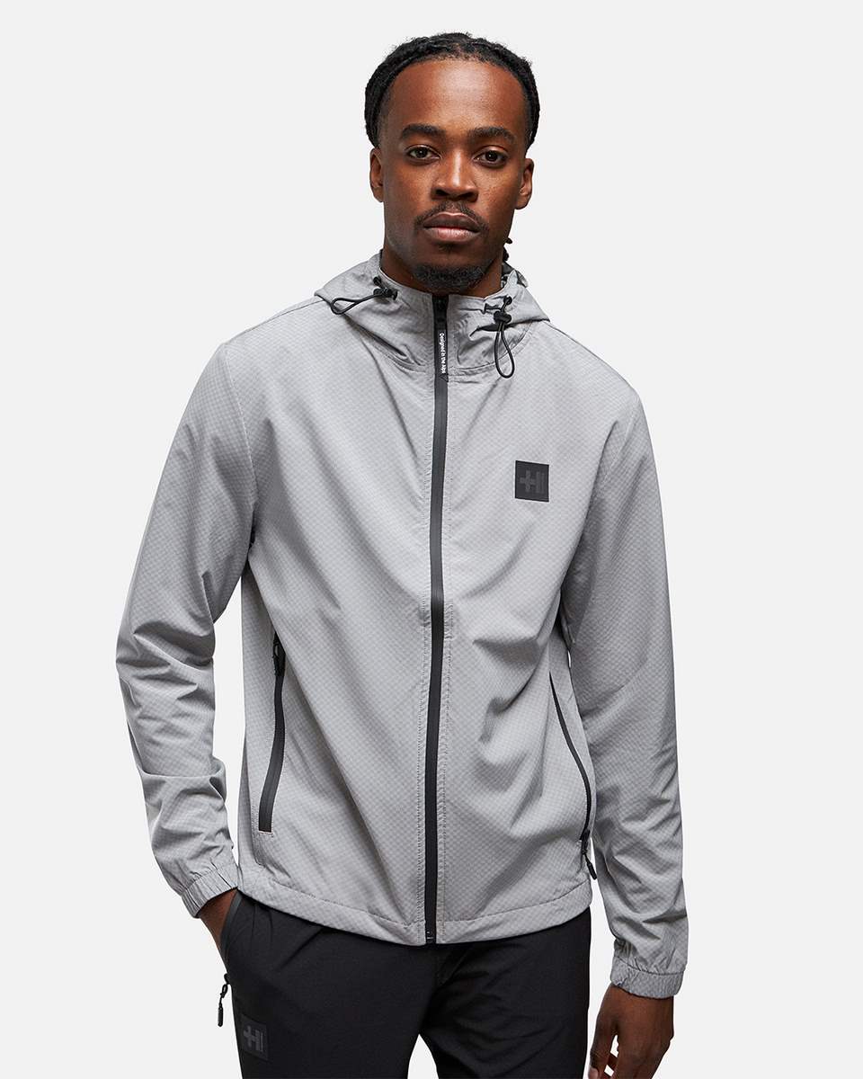 Helvetica Comet Hooded Jacket - Grey