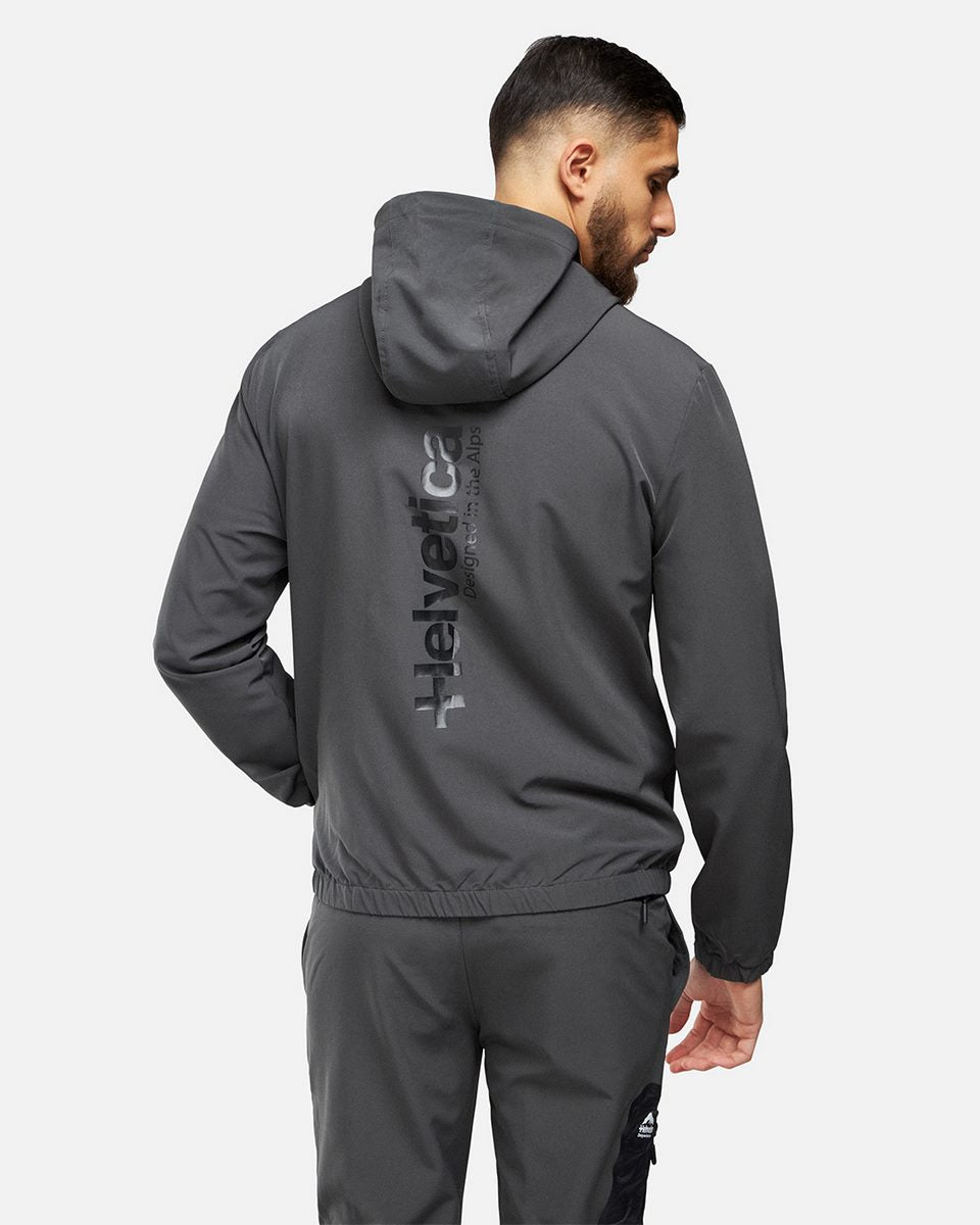 Helvetica Neptune Hooded Jacket - Grey