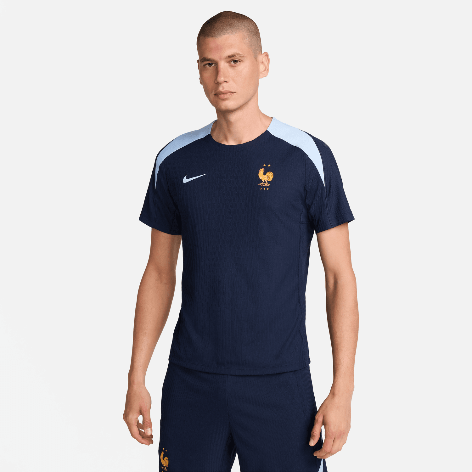 Maillot d'entrainement Equipe de France Elite 2024 - Marine/Bleu