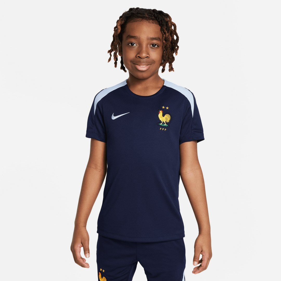 Maillot d'entrainement Equipe de France Junior 2024 - Marine/Bleu