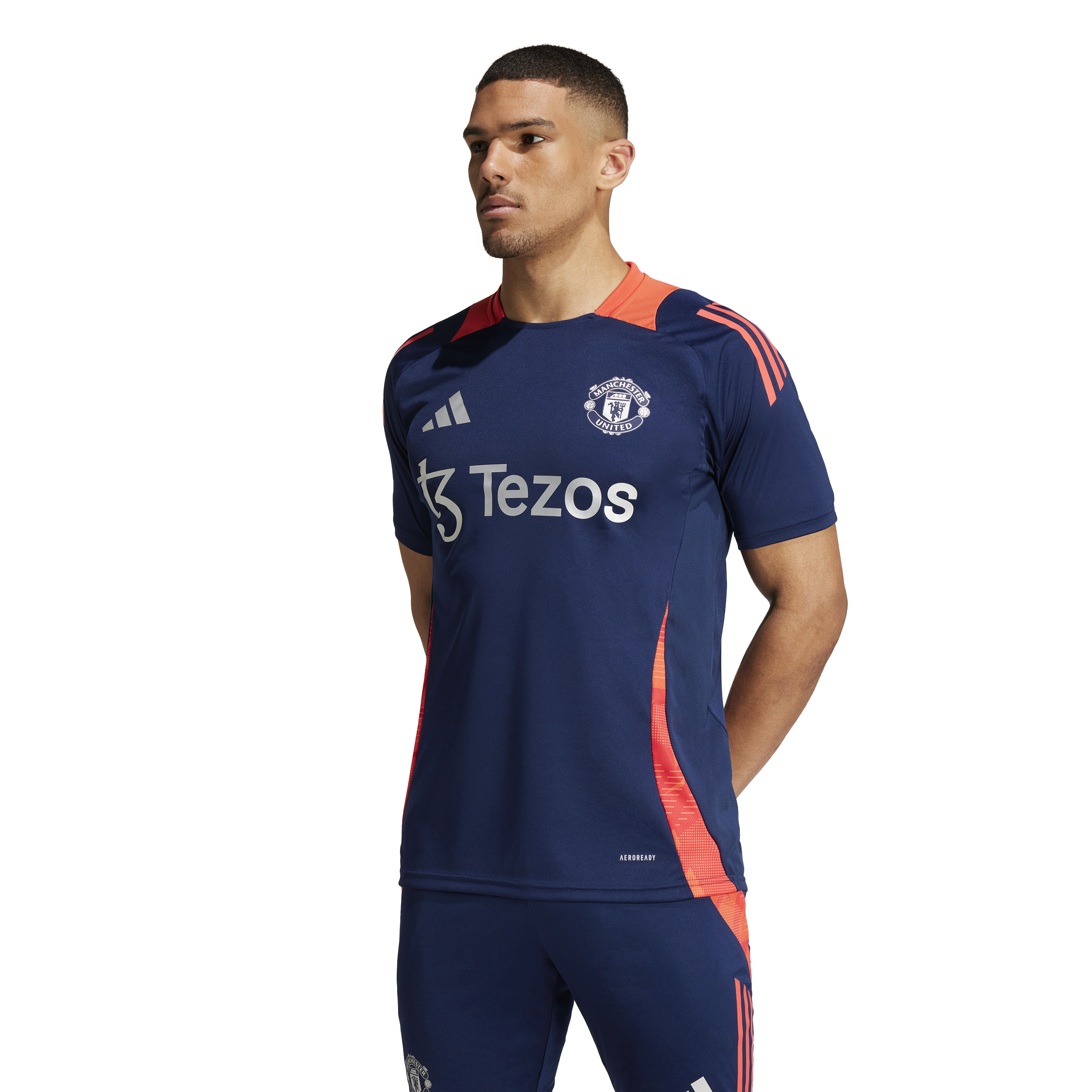 Maglia allenamento Manchester United 2024/2025 - Blu/Arancio