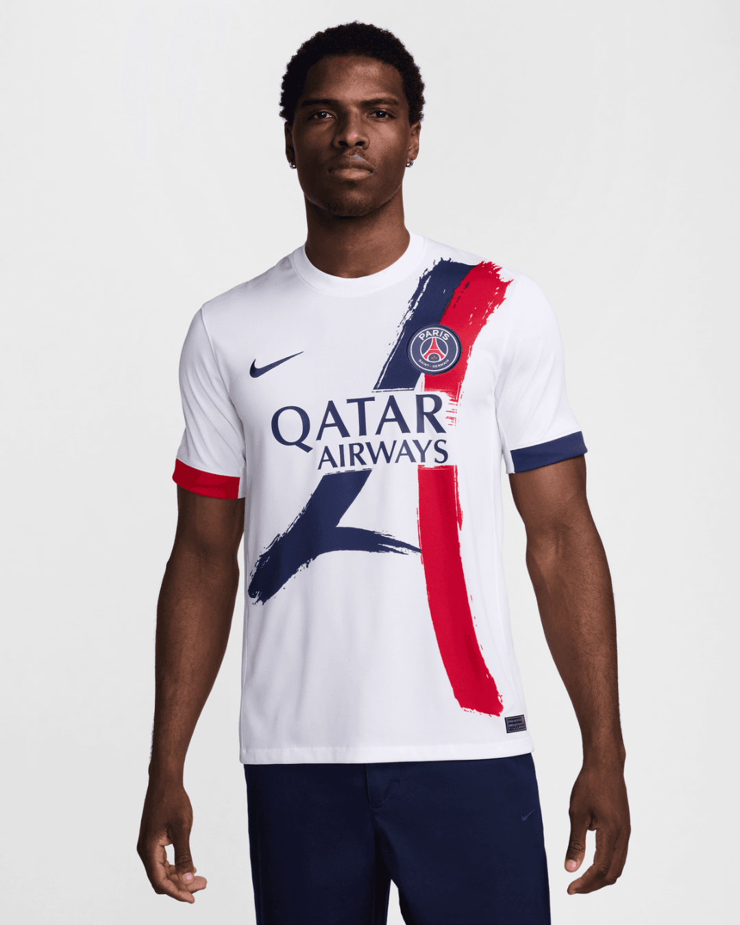 Camiseta PSG Segunda 2024/2025 - Blanco/Azul/Rojo