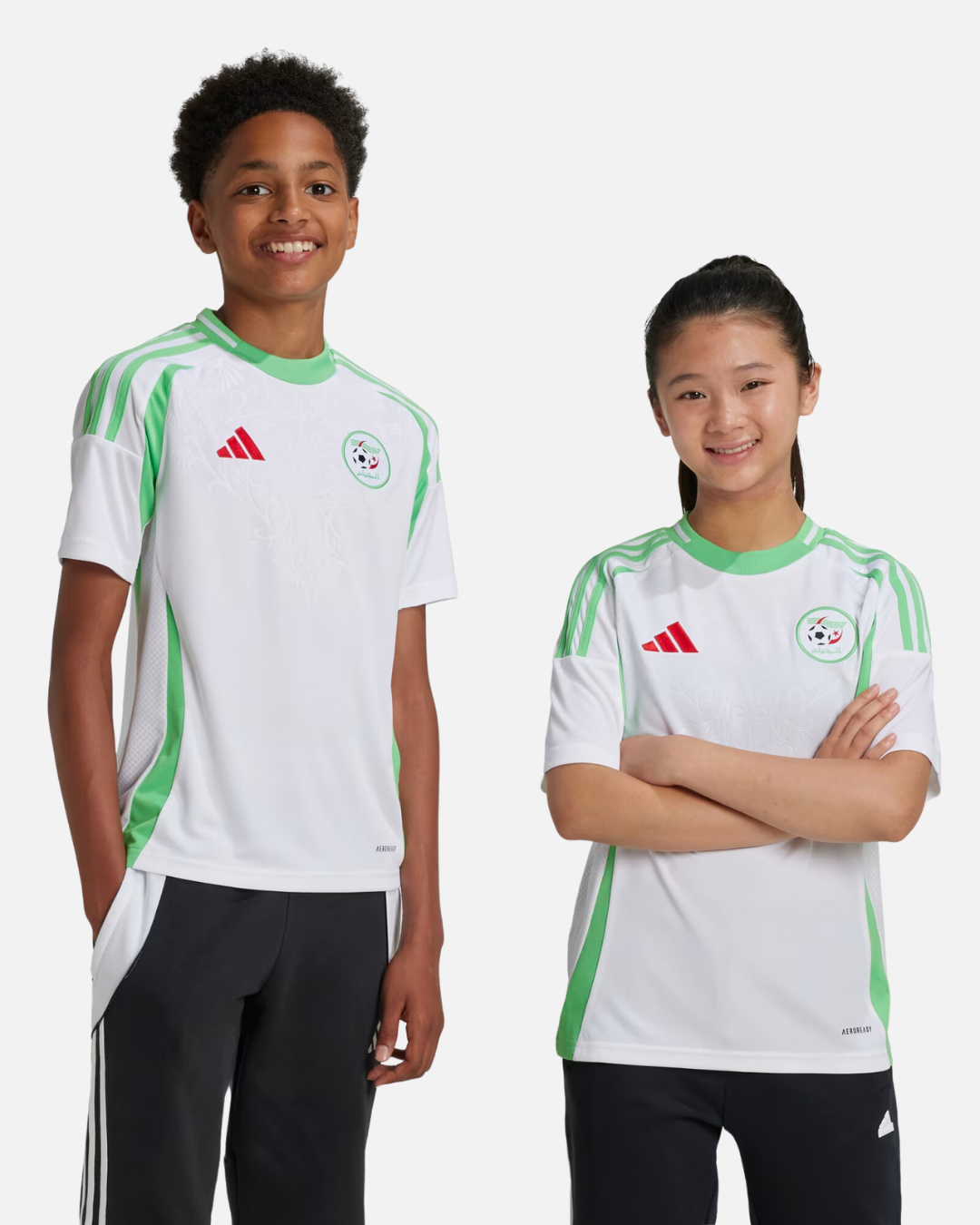 Algerien Heimtrikot 2024/2025 Junior – Weiß/Grün