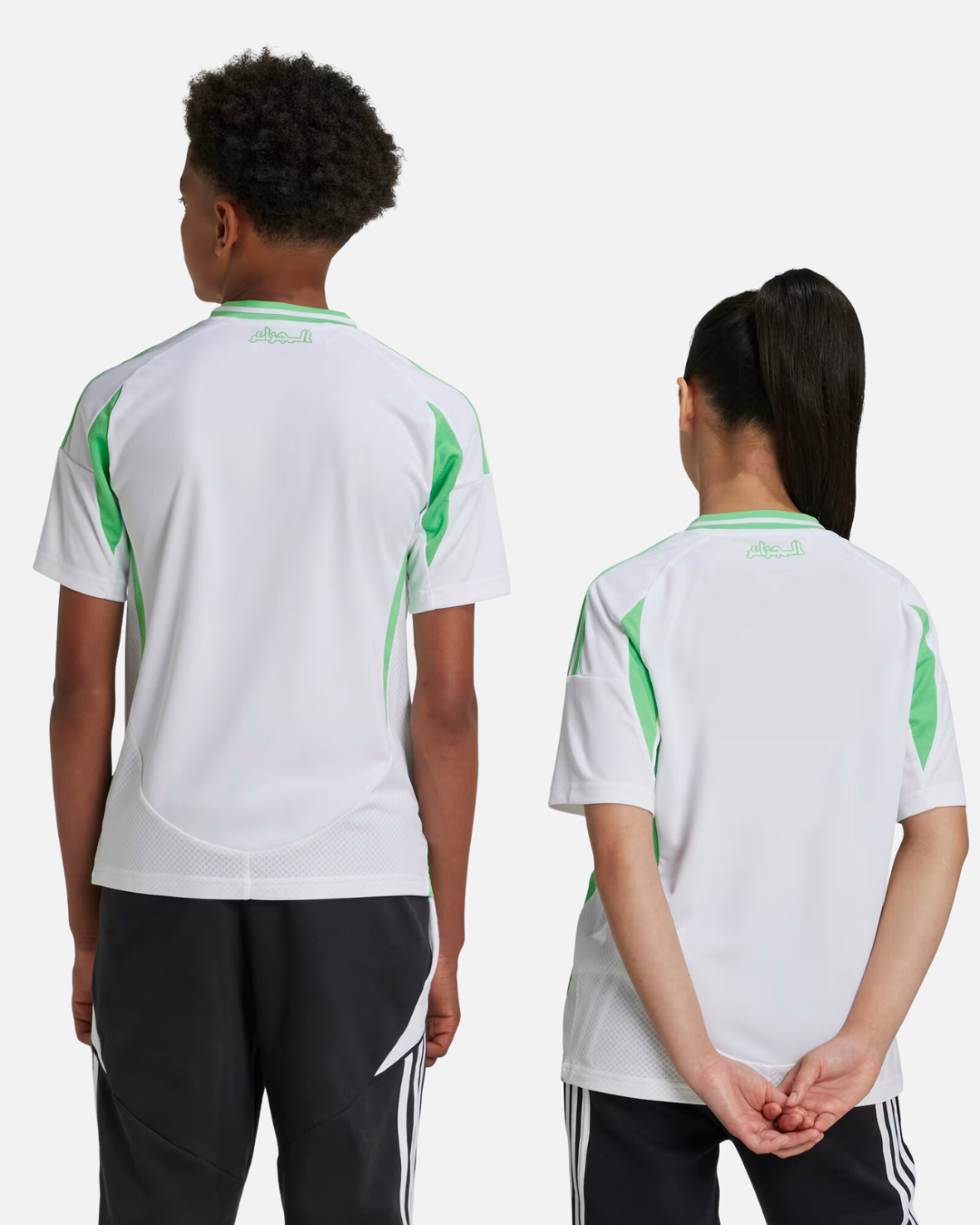 Maillot Domicile Algérie 2024/2025 Junior - Blanc/Vert