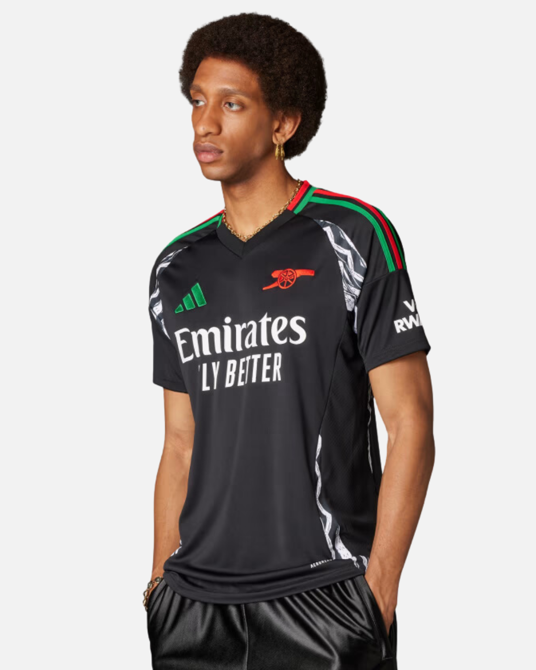 Maillot Extérieur Arsenal 2024/2025 - Noir/Vert/Rouge