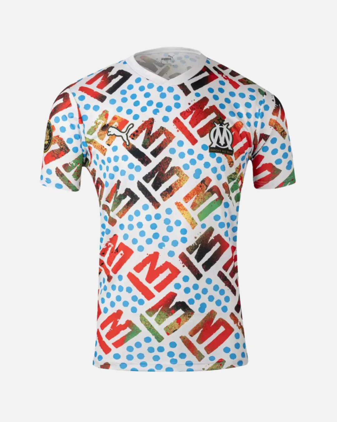 Maillot OM x Africa 2024 - Blanc/Bleu/Rouge