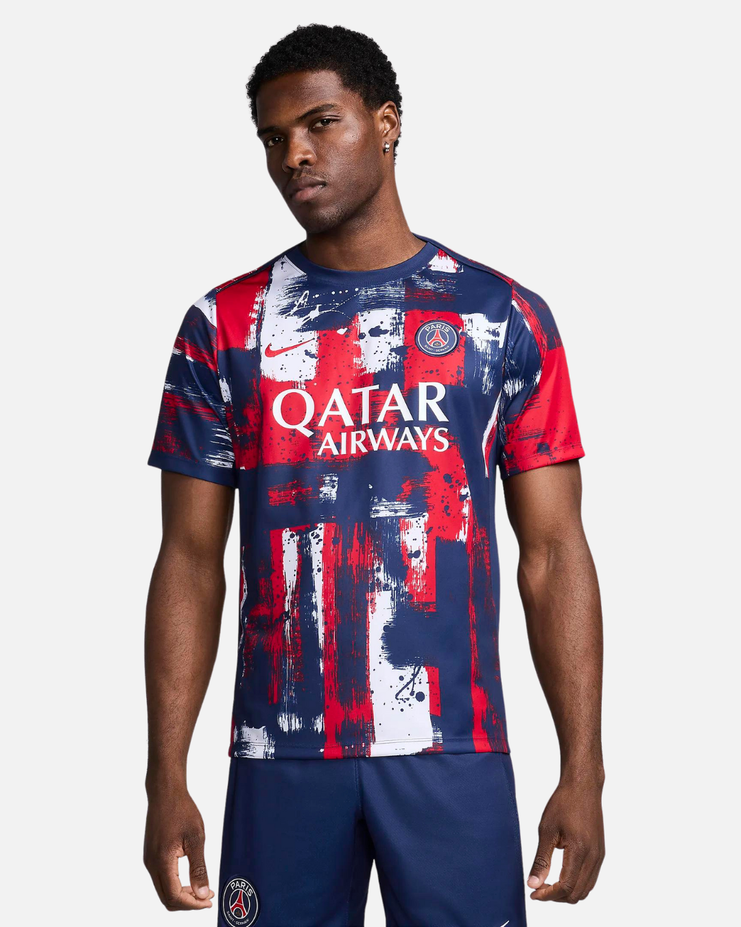 PSG Aufwärmtrikot 2024/2025 – Blau/Rot/Weiß