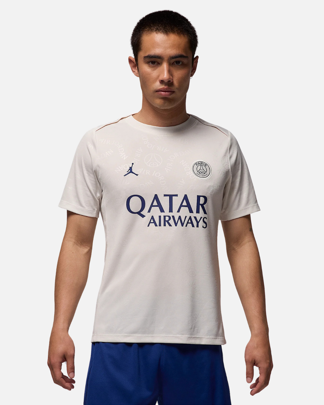 Maillot PSG Pré-Match 2024/2025 - Beige/Bleu