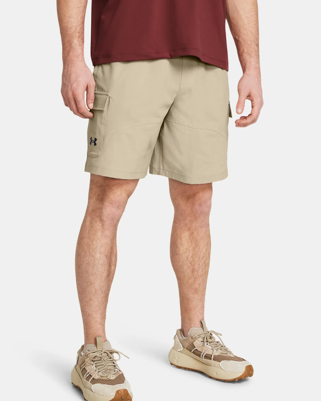 Pantalón cargo corto Under Armour Stretch Woven - Beige