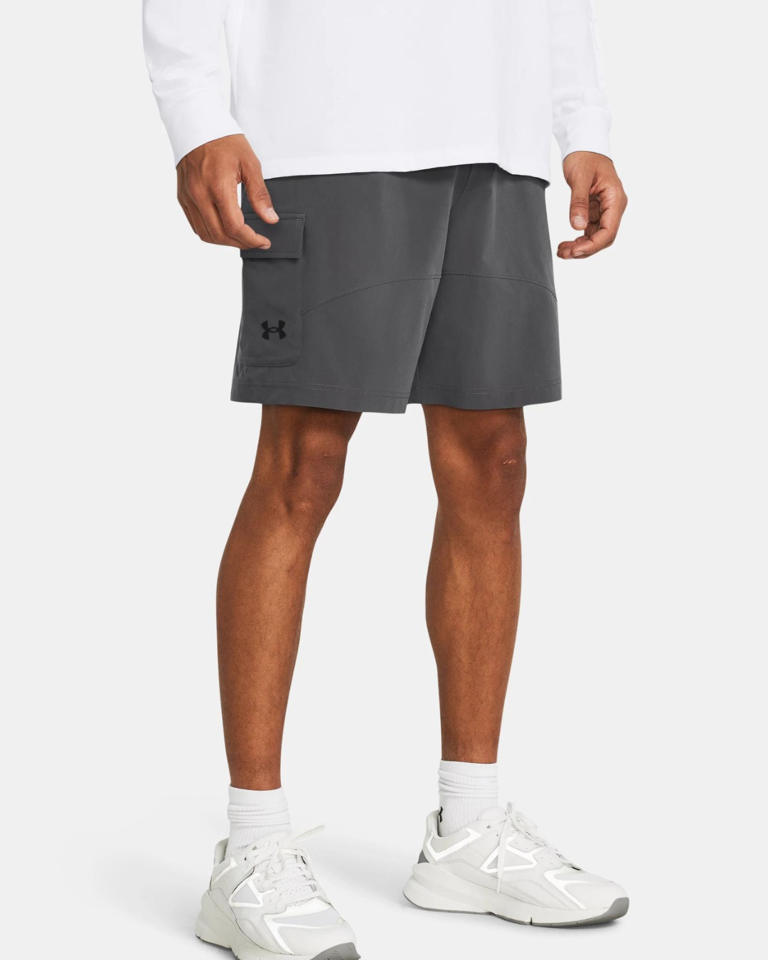 Pantalón cargo corto Under Armour Stretch Woven - Gris