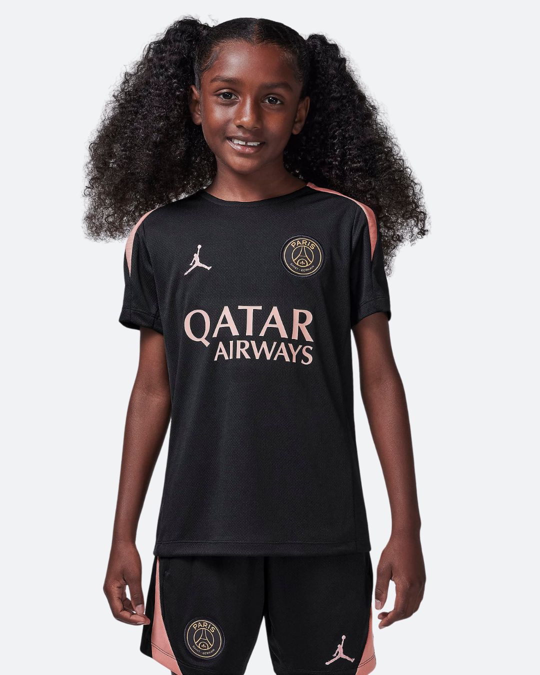 Maillot d'entrainement PSG Junior 2024/2025 - Noir/Rose