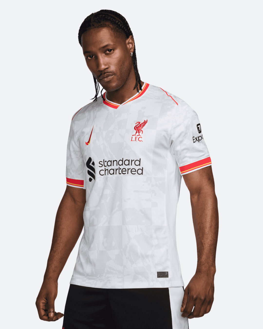 Drittes Liverpool-Trikot 2024/2025 – Weiß/Rot