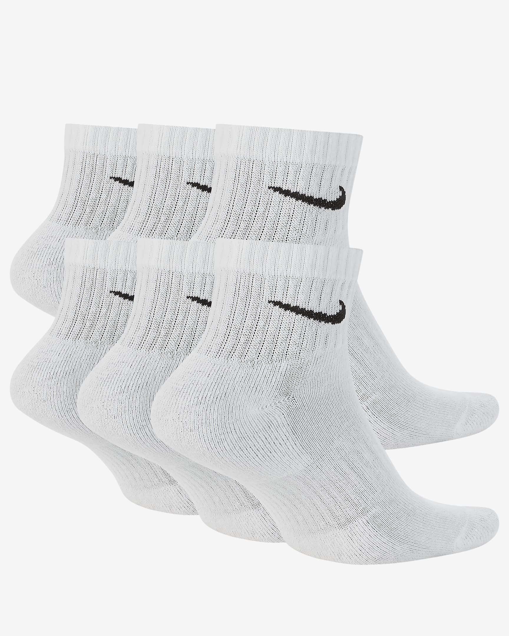 Pack de 6 pares de calcetines Nike - Blanco