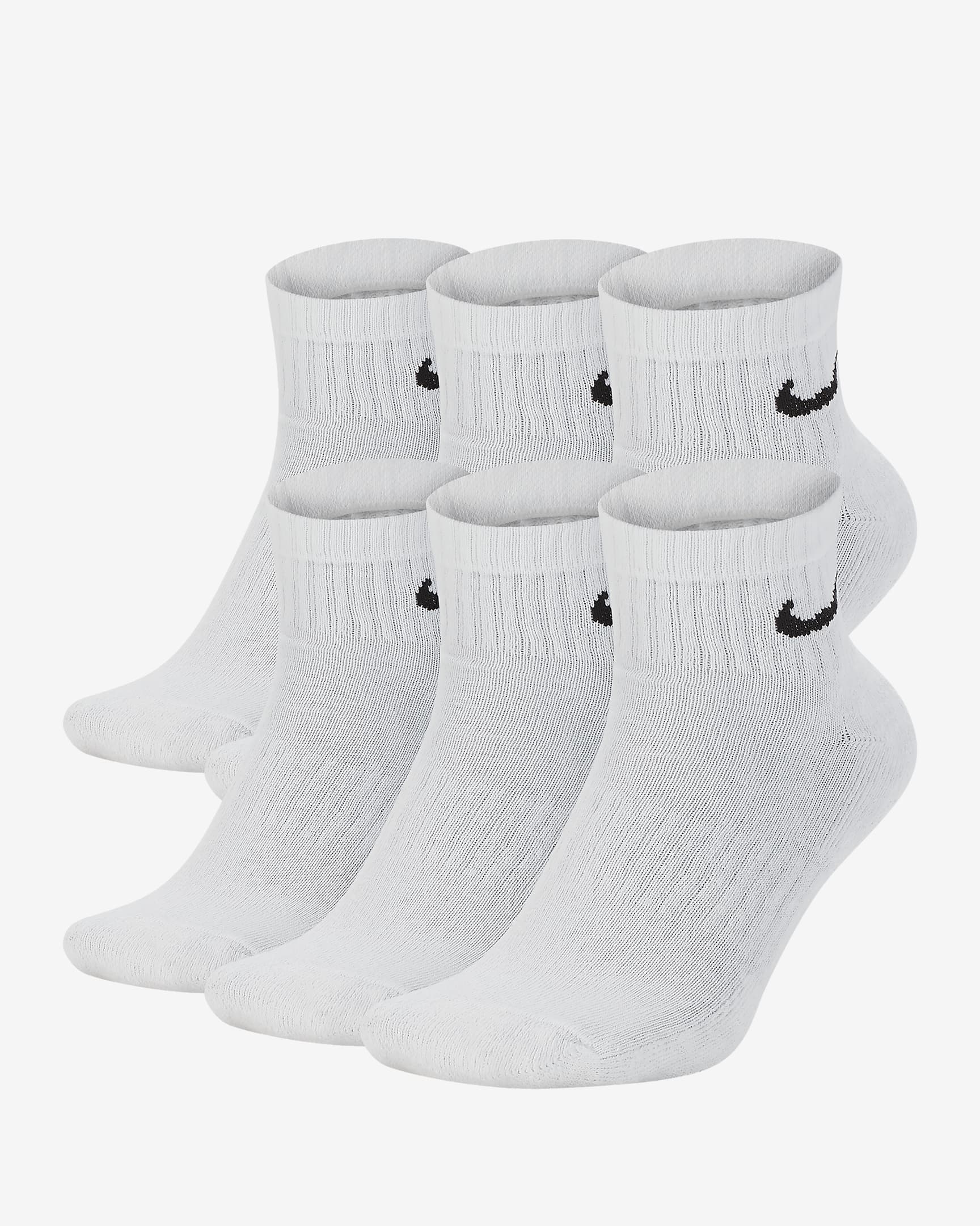 Pack de 6 pares de calcetines Nike - Blanco