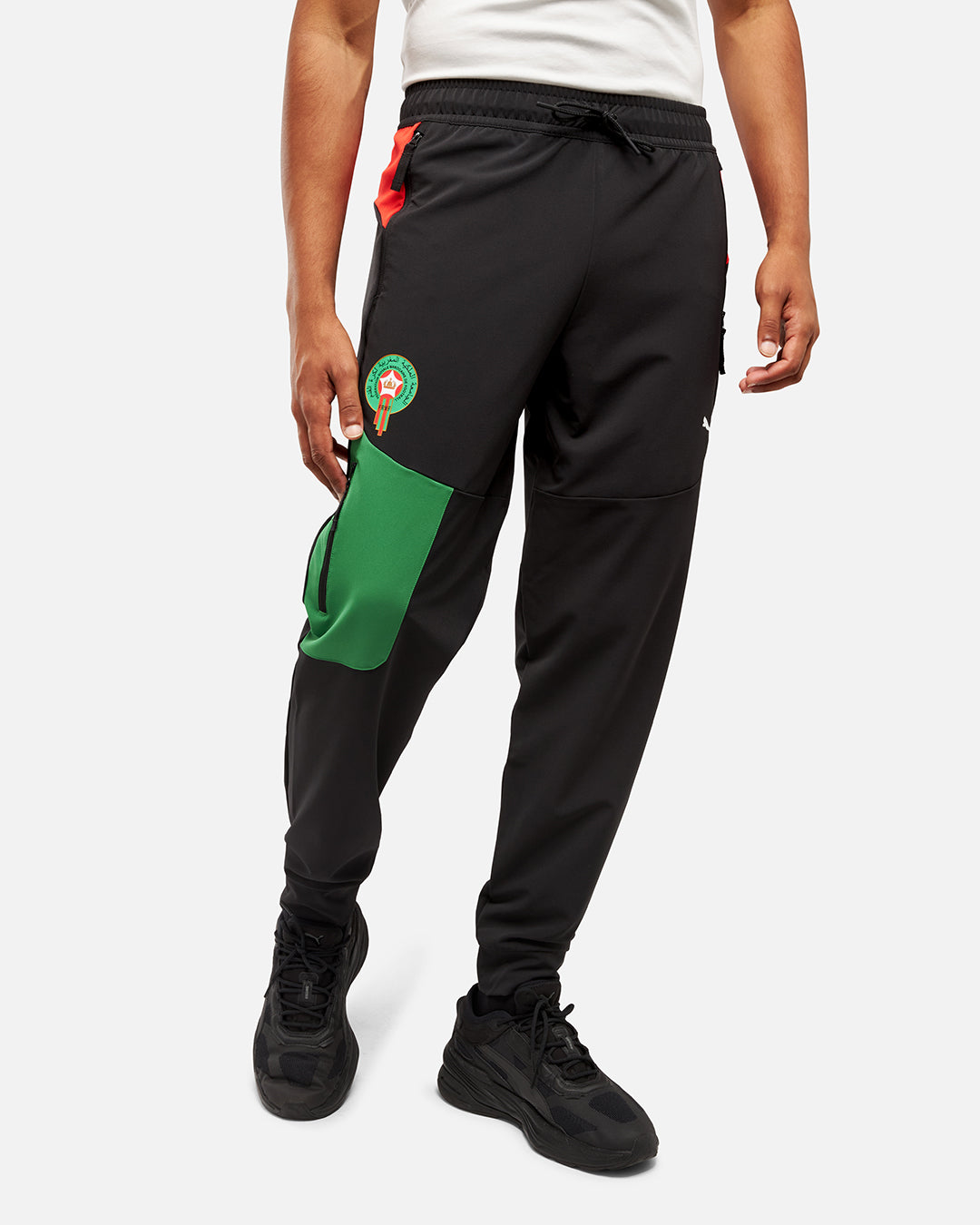 Pantalon de survêtement Maroc 2024 Pumatech - Noir/Vert