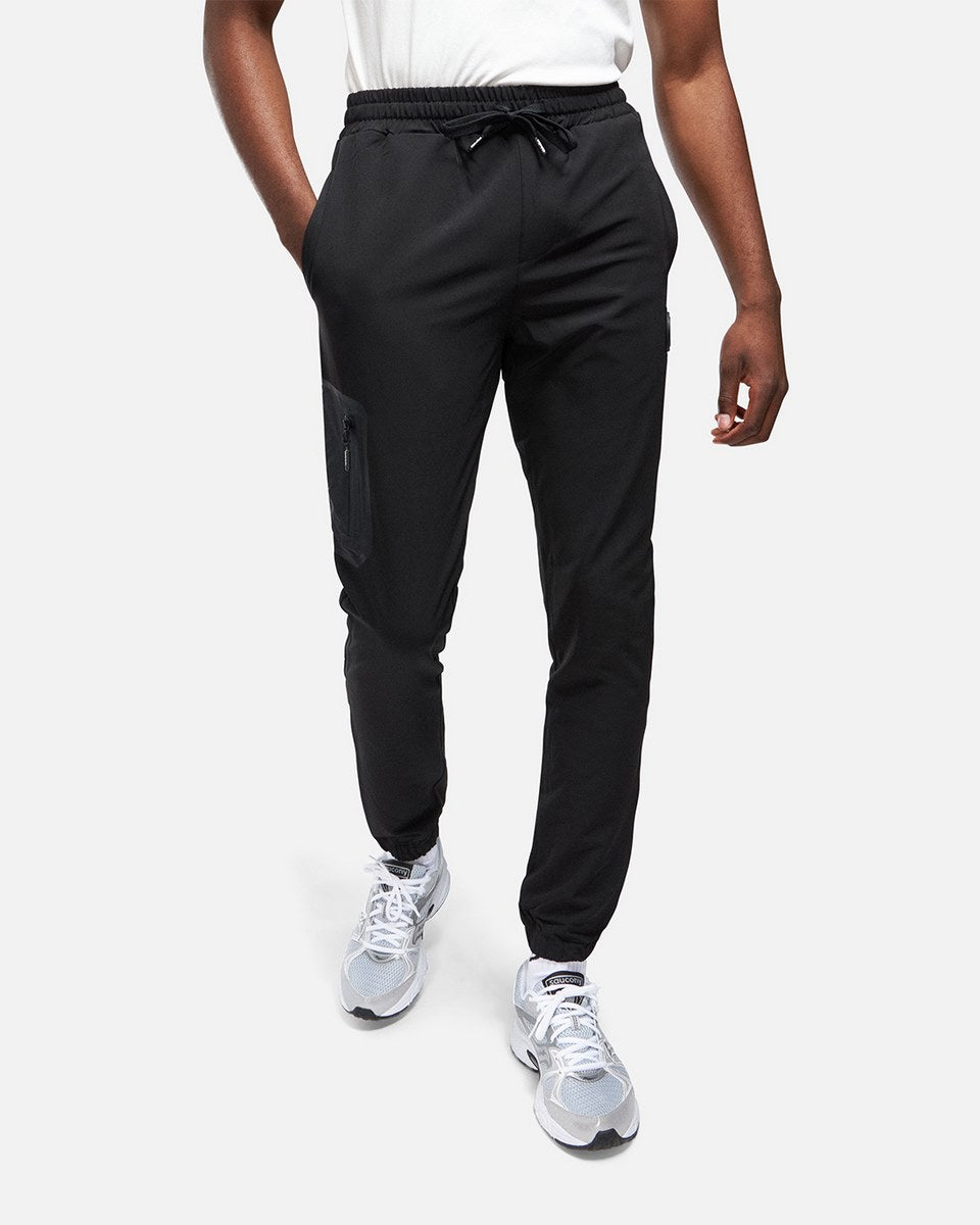 Pantalon jogging Helvetica Terra - Noir