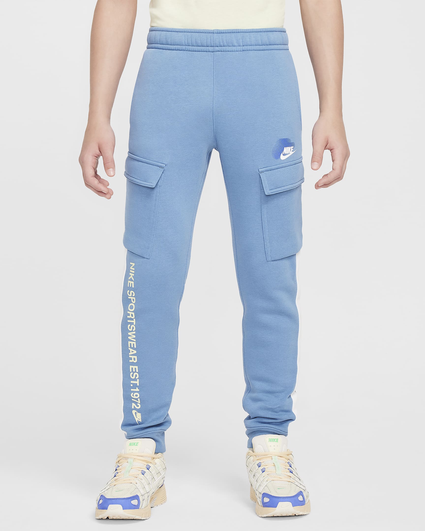 Nike Cargo Fleece Junior Hose – Blau