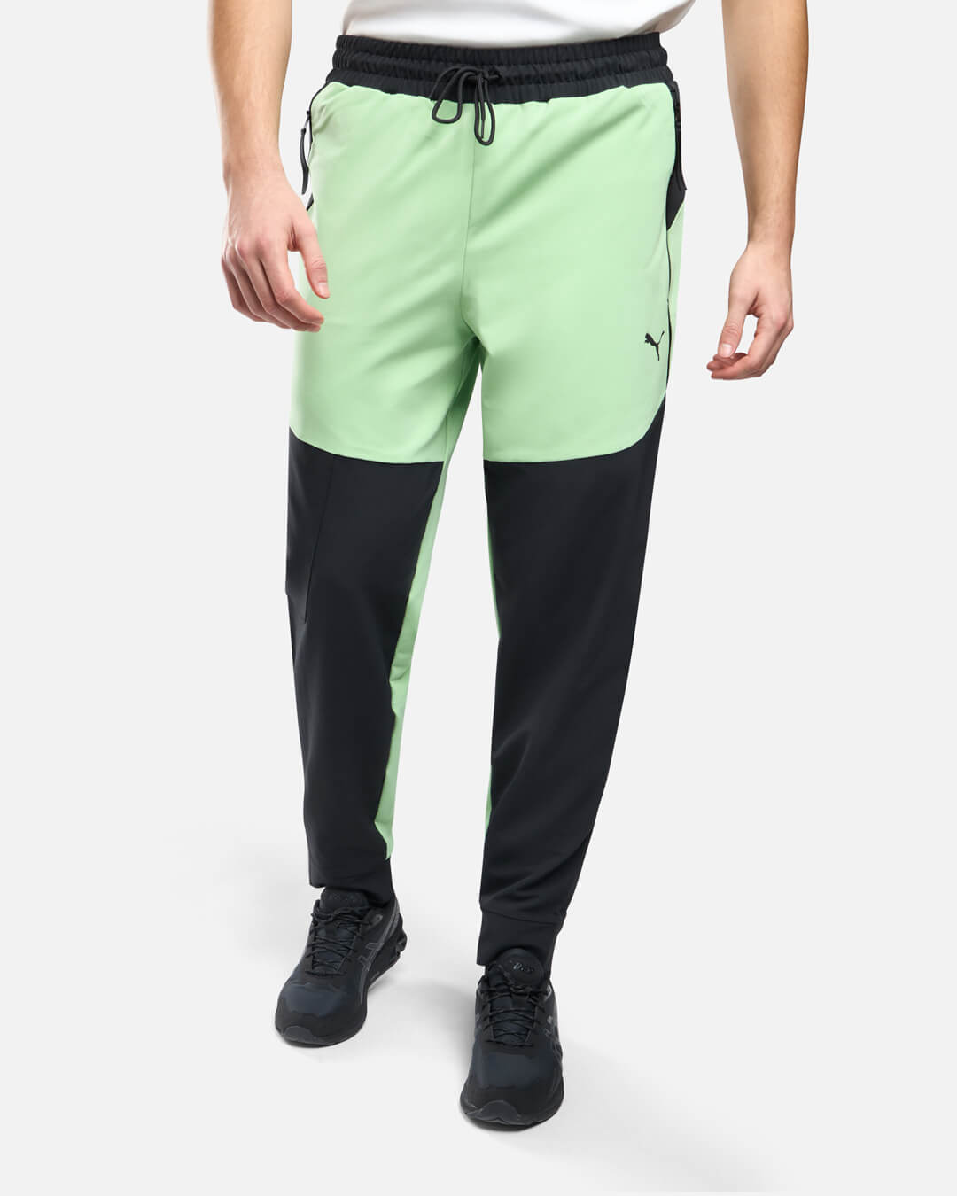 Pantalon Puma Woven - Noir/Vert