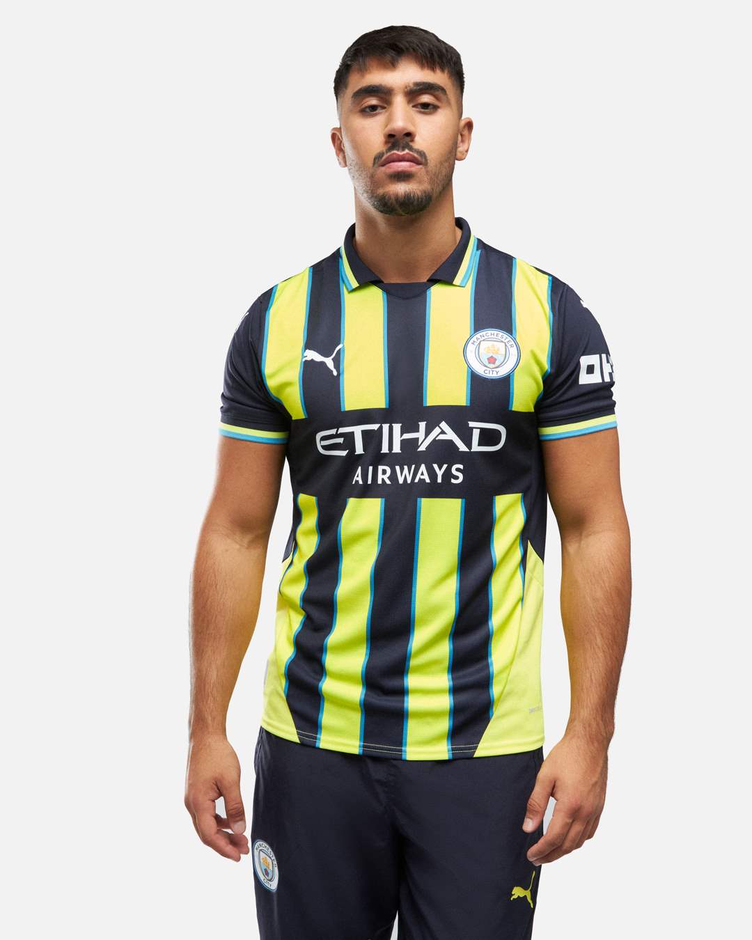 Maglia Manchester City Away 2024/2025 - Giallo/Nero/Blu