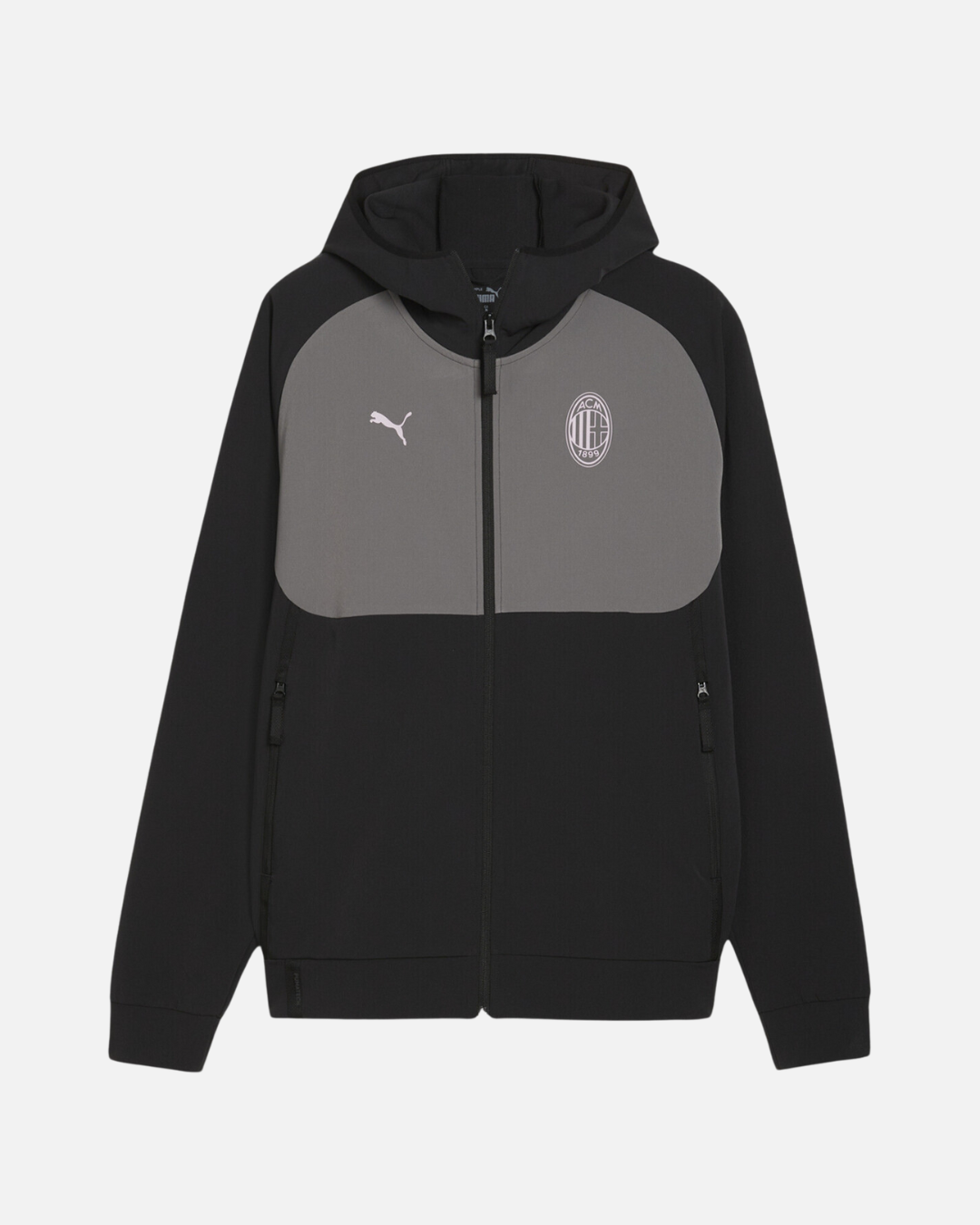 Veste de survêtement Milan AC 2024/2025 - Noir/Gris