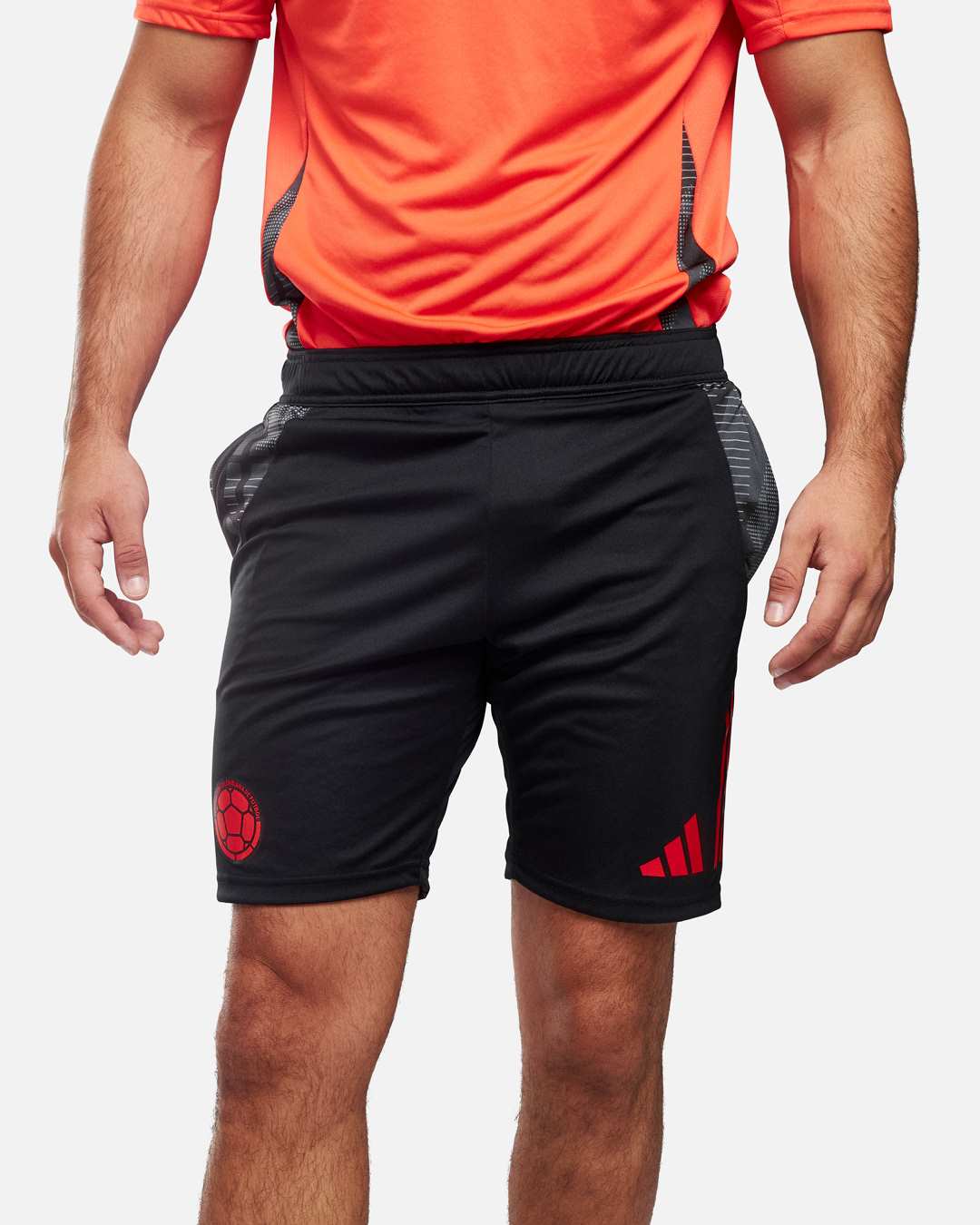 Pantalón corto Colombia 2024 negro/naranja