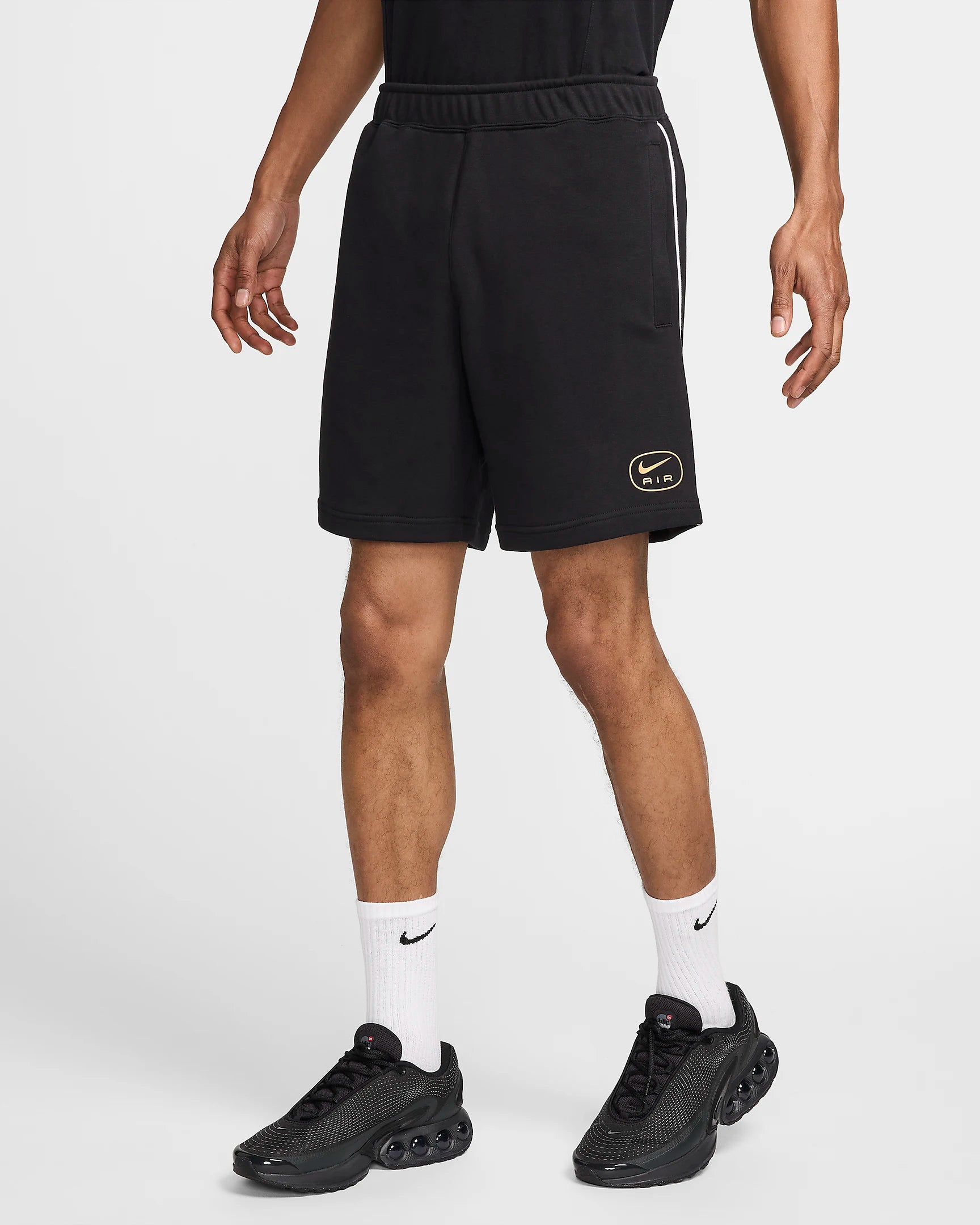 Nike Air Shorts – Schwarz/Gold